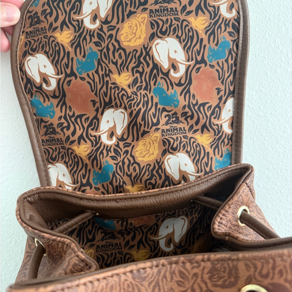 Disney Parks Loungefly: Animal Kingdom 25th Anniversary Mini Backpack - Picture 2 of 3
